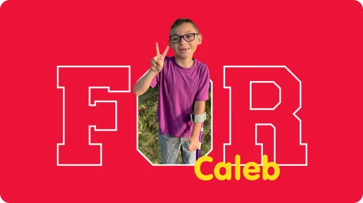 Caleb, the 2024 Oishei Children's Hospital Champion Kid.