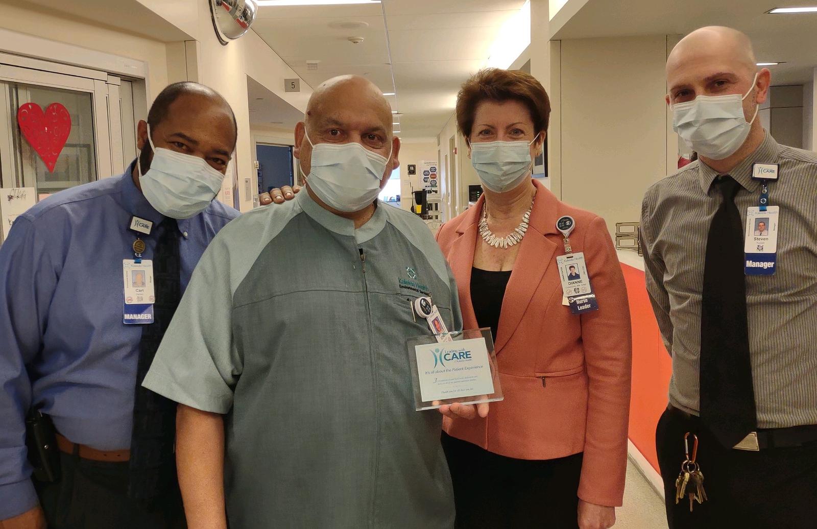Leading with CARE Award Presented to Edwin Vazquez