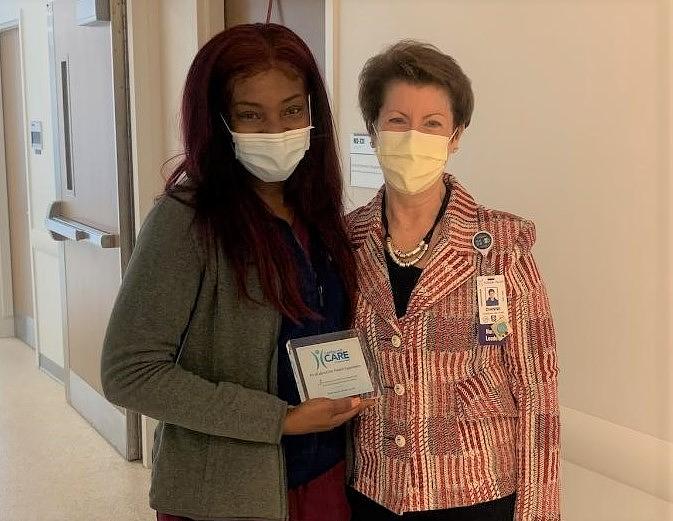 Leading with CARE Award Presented to Lucy Zola