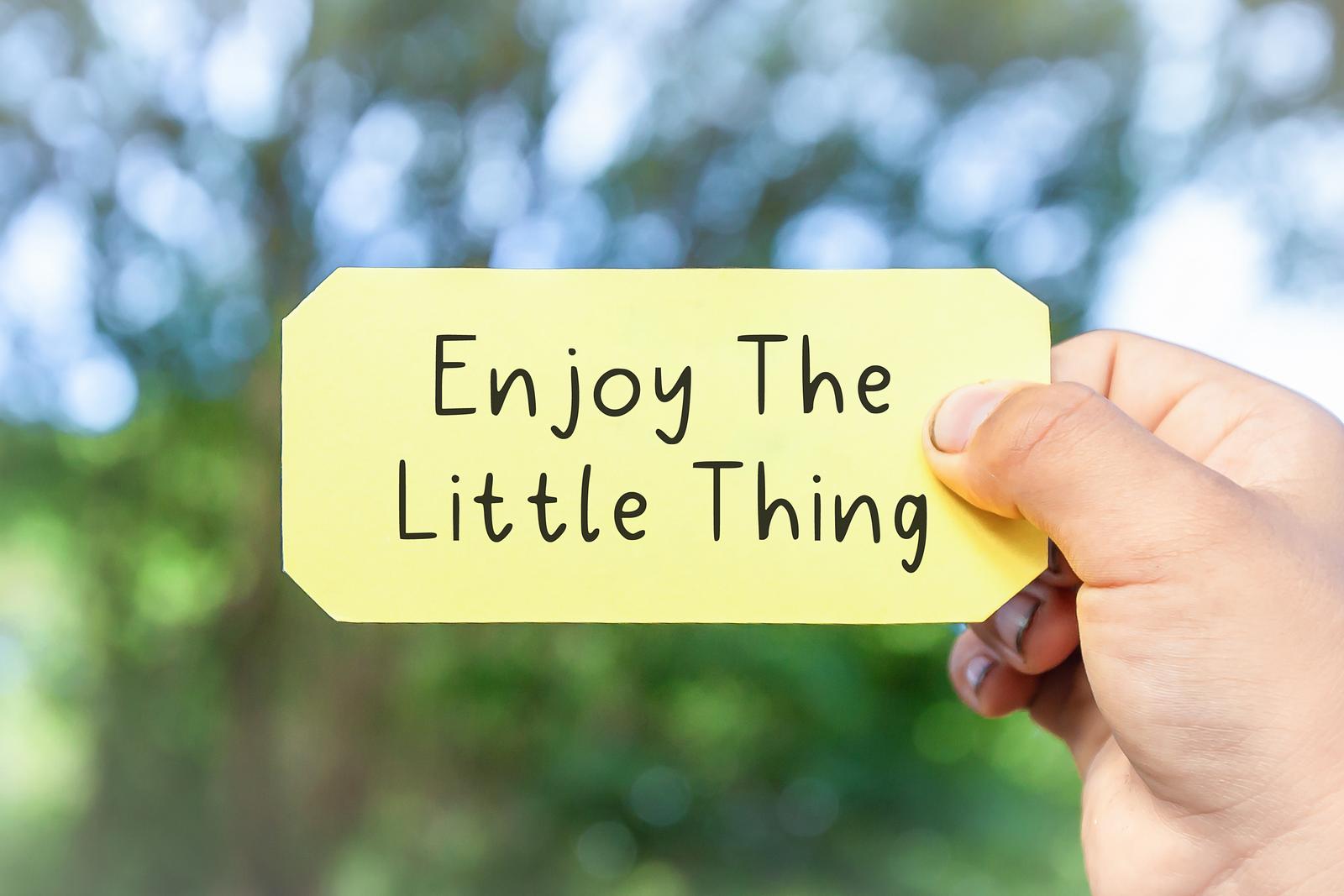 Enjoy the Little Things