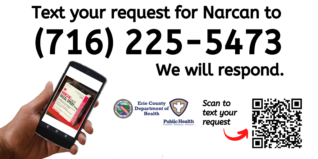 Erie County Department of Health: Free Classes for Opioid Overdose Recognition & Naloxone (Narcan) Use