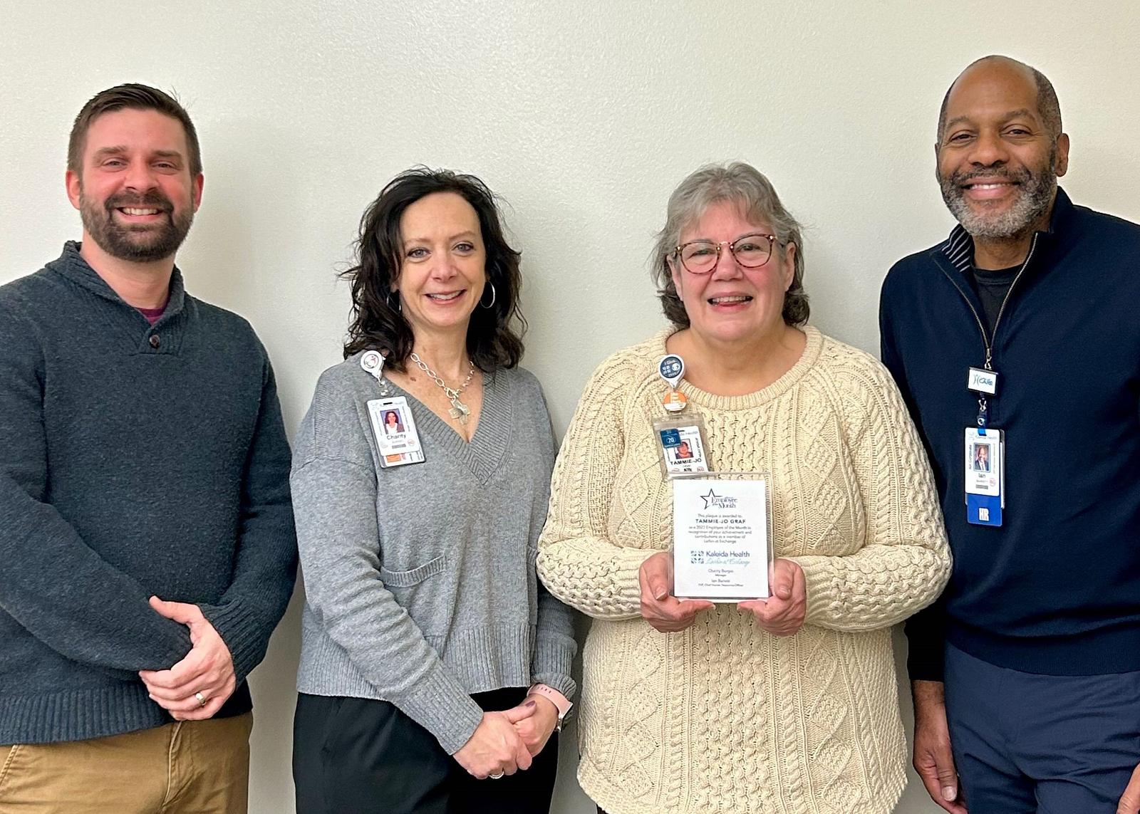 Congratulations to Larkin Employee of the Month Tammie-Jo Graf
