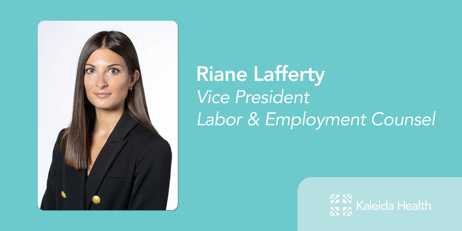 Lafferty Named Vice President, Labor and Employment Counsel