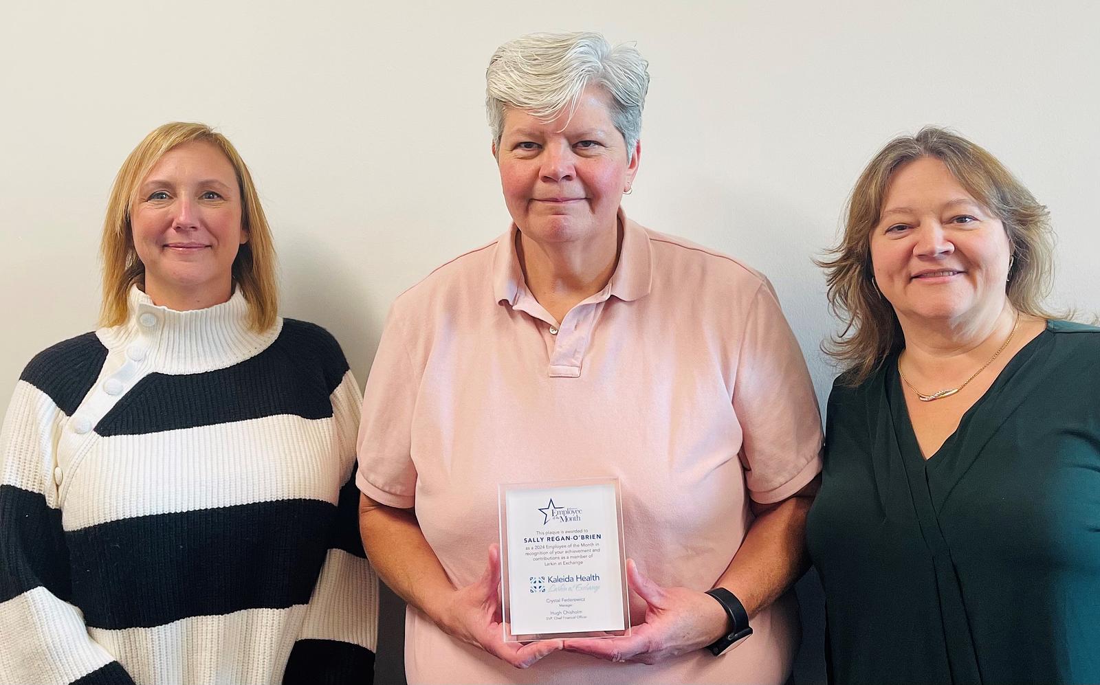 Congratulations to Larkin Employee of the Month Sally Regan-O'Brien