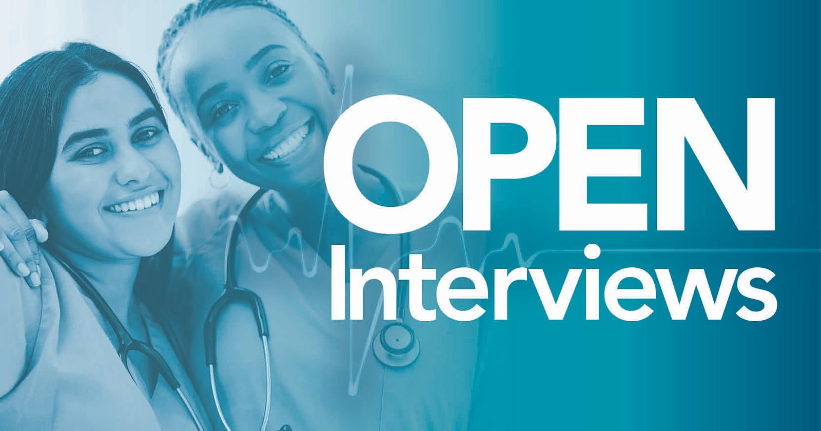 Spread the Word! Open Interviews in May.
