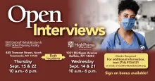 Long-Term Care Open Interviews at DeGraff and HighPointe