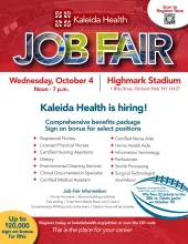 Spread the Word: Job Fair at Highmark Stadium on October 4