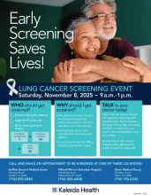 Lung Cancer Screening Event: November 8